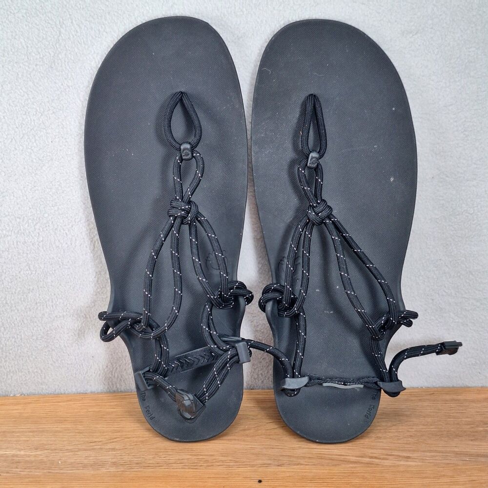 XERO Shoes Genesis Barefoot Rope Sandals Men's 14 Black Minimalist Flexible